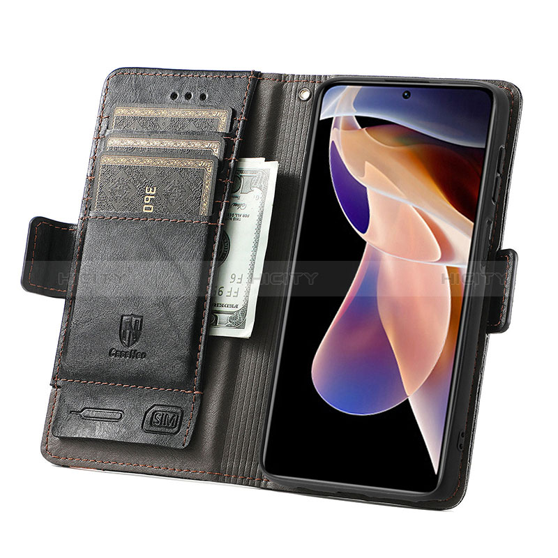 Coque Portefeuille Livre Cuir Etui Clapet S02D pour Xiaomi Redmi Note 11 Pro+ Plus 5G Plus