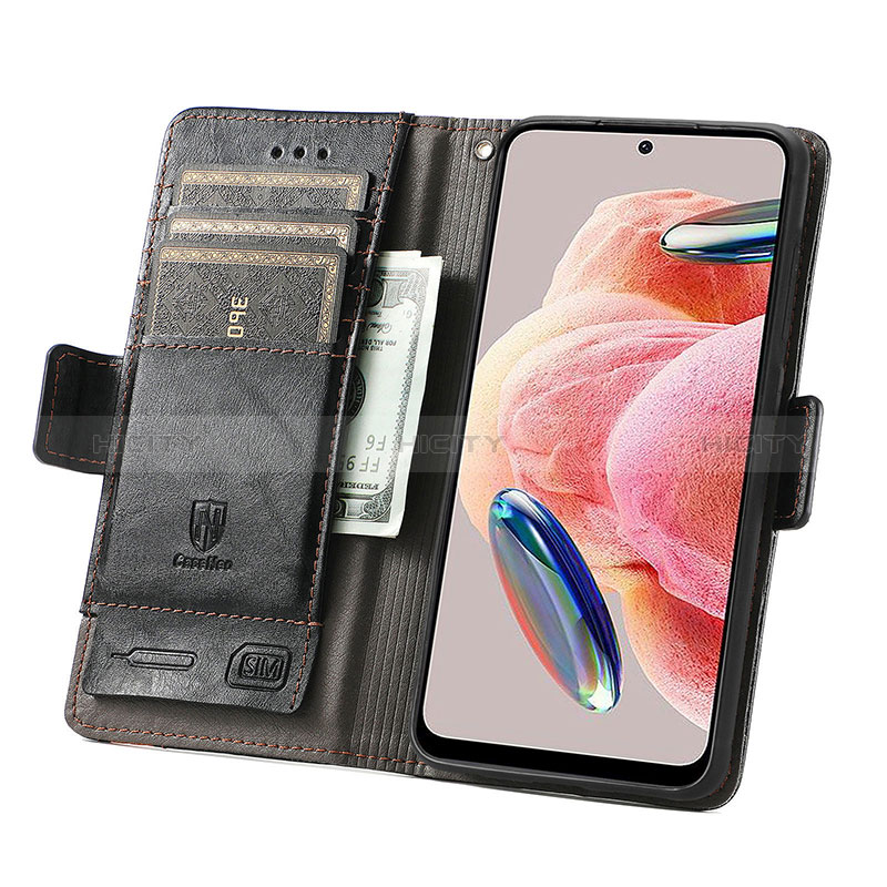 Coque Portefeuille Livre Cuir Etui Clapet S02D pour Xiaomi Redmi Note 12 4G Plus