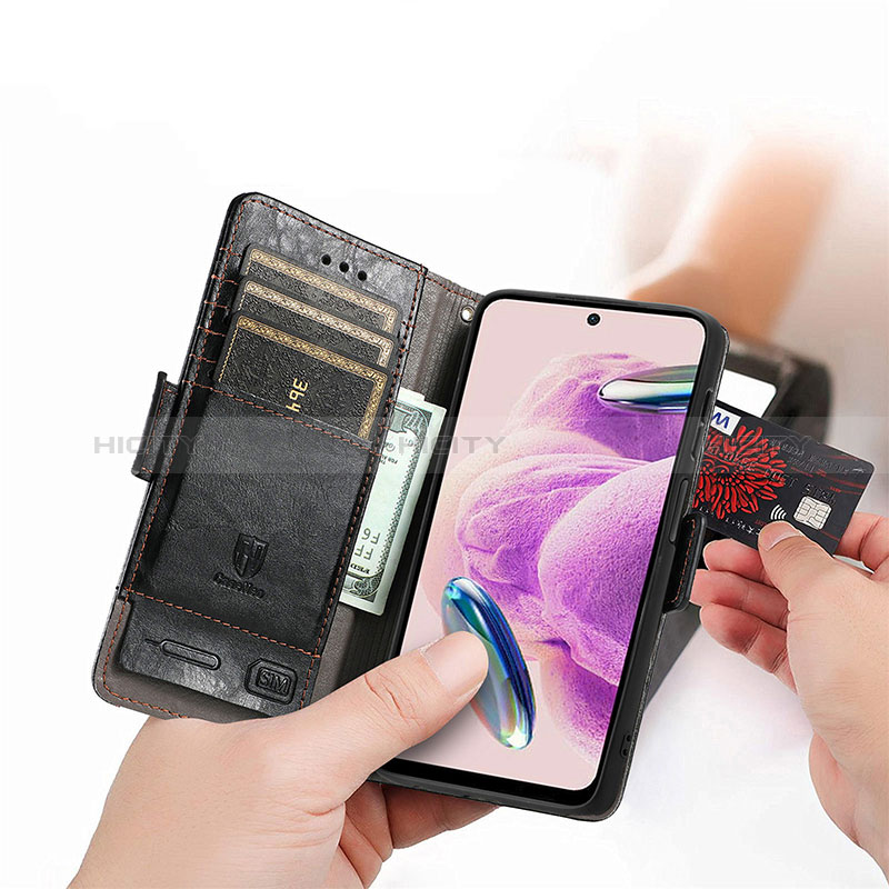 Coque Portefeuille Livre Cuir Etui Clapet S02D pour Xiaomi Redmi Note 12S Plus