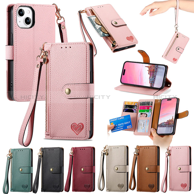 Coque Portefeuille Livre Cuir Etui Clapet S03D pour Apple iPhone 14 Plus