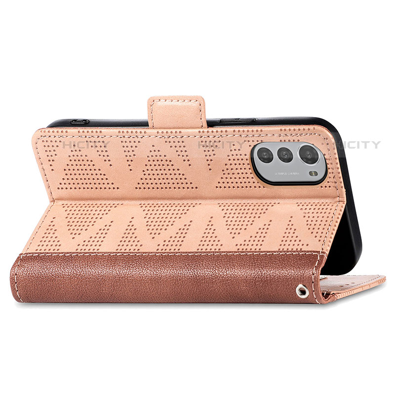 Coque Portefeuille Livre Cuir Etui Clapet S03D pour Motorola Moto E32 Plus