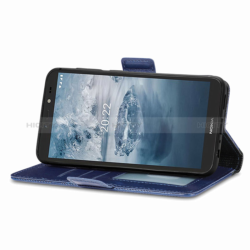 Coque Portefeuille Livre Cuir Etui Clapet S03D pour Nokia C2 2nd Edition Plus