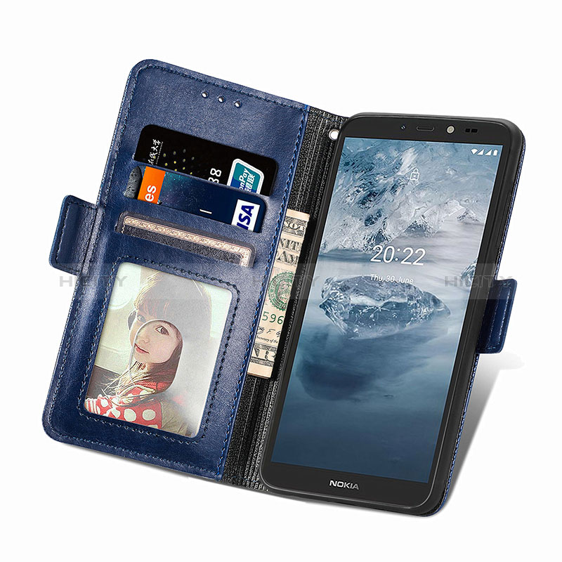 Coque Portefeuille Livre Cuir Etui Clapet S03D pour Nokia C2 2nd Edition Plus