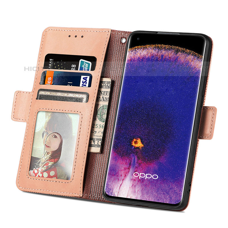 Coque Portefeuille Livre Cuir Etui Clapet S03D pour Oppo Find X5 Pro 5G Plus