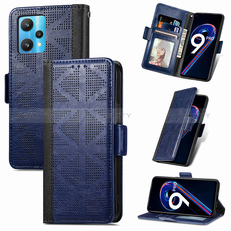 Coque Portefeuille Livre Cuir Etui Clapet S03D pour Realme 9 5G Plus