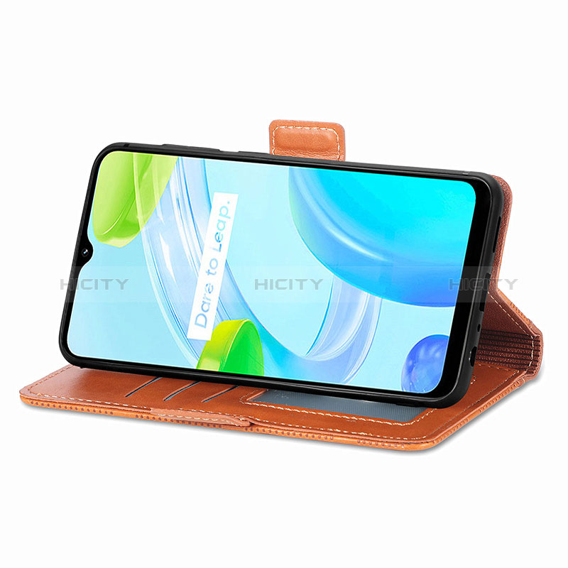 Coque Portefeuille Livre Cuir Etui Clapet S03D pour Realme C30s Plus