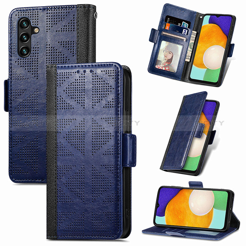 Coque Portefeuille Livre Cuir Etui Clapet S03D pour Samsung Galaxy A04s Plus