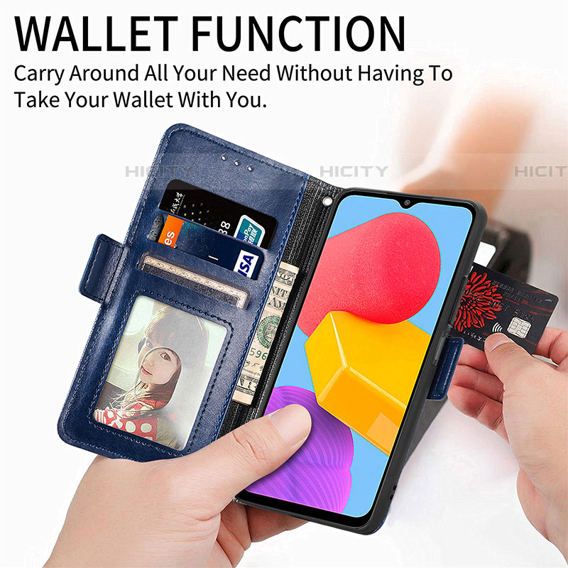 Coque Portefeuille Livre Cuir Etui Clapet S03D pour Samsung Galaxy F13 4G Plus