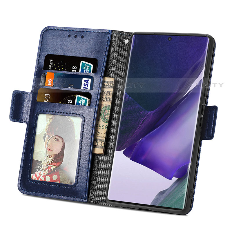 Coque Portefeuille Livre Cuir Etui Clapet S03D pour Samsung Galaxy S21 Ultra 5G Plus