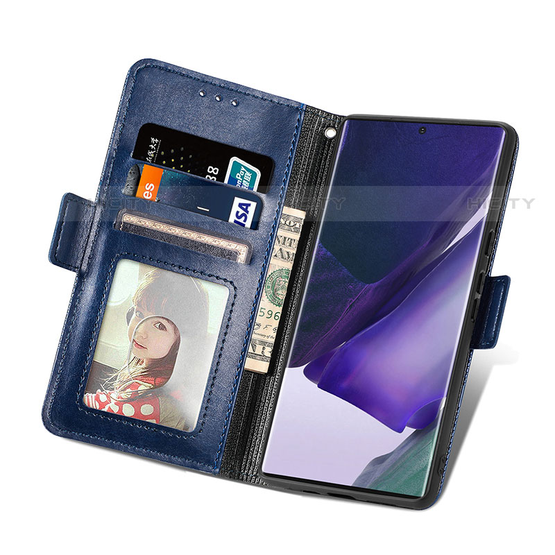 Coque Portefeuille Livre Cuir Etui Clapet S03D pour Samsung Galaxy S21 Ultra 5G Plus