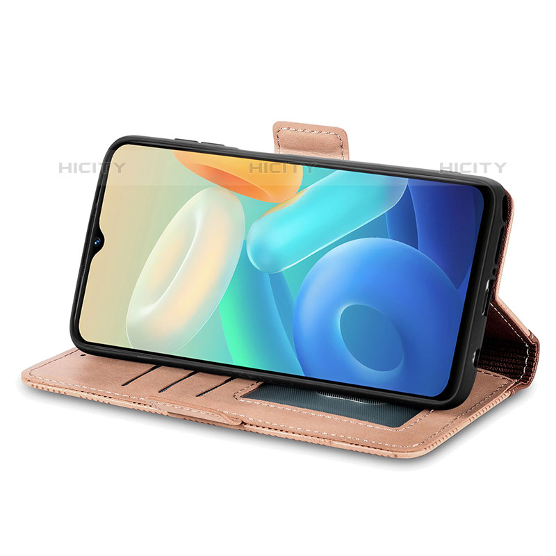 Coque Portefeuille Livre Cuir Etui Clapet S03D pour Vivo T1 5G India Plus