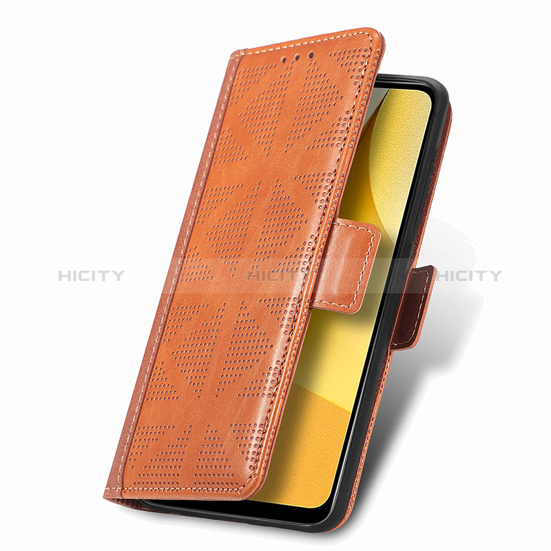 Coque Portefeuille Livre Cuir Etui Clapet S03D pour Vivo Y02S Plus