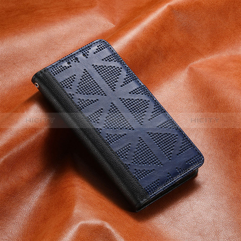 Coque Portefeuille Livre Cuir Etui Clapet S03D pour Xiaomi Redmi K40S 5G Bleu Plus