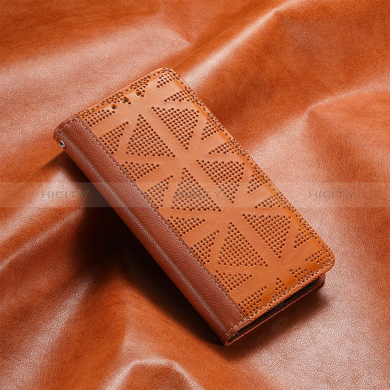 Coque Portefeuille Livre Cuir Etui Clapet S03D pour Xiaomi Redmi K40S 5G Marron Plus