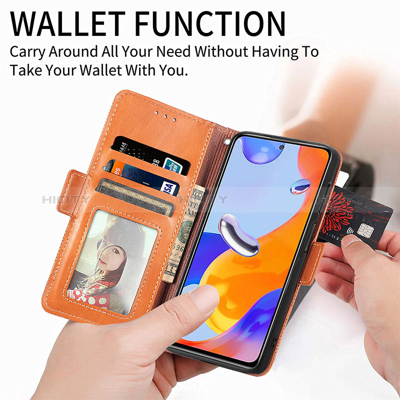 Coque Portefeuille Livre Cuir Etui Clapet S03D pour Xiaomi Redmi Note 11 Pro 4G Plus