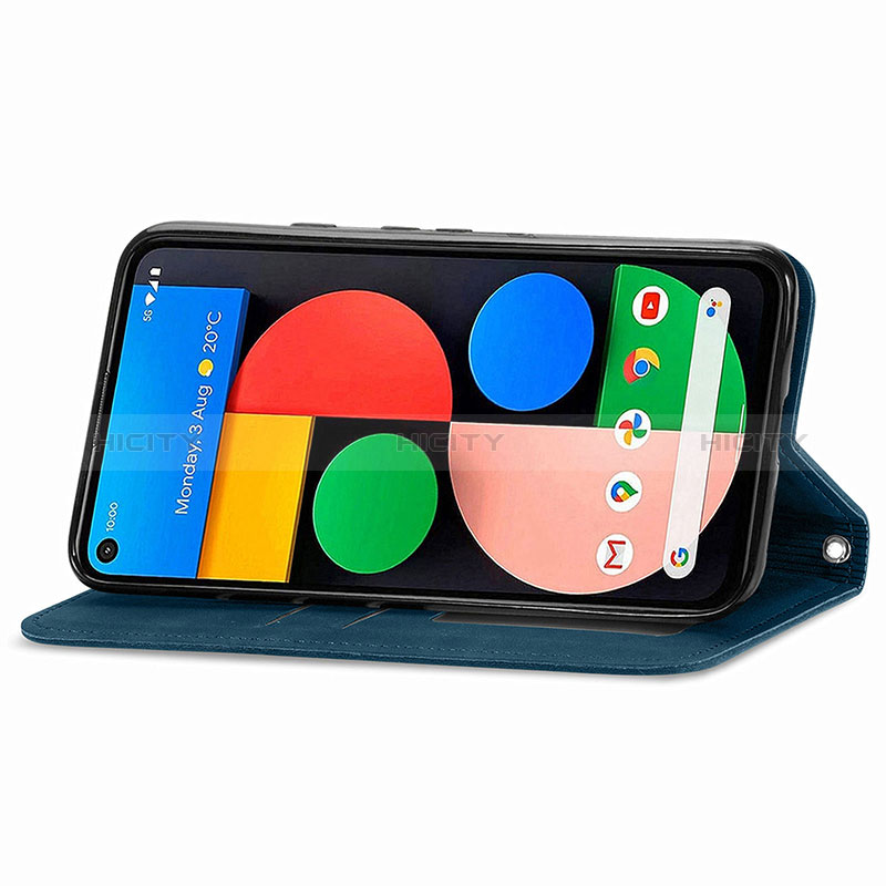 Coque Portefeuille Livre Cuir Etui Clapet S04D pour Google Pixel 5a 5G Plus