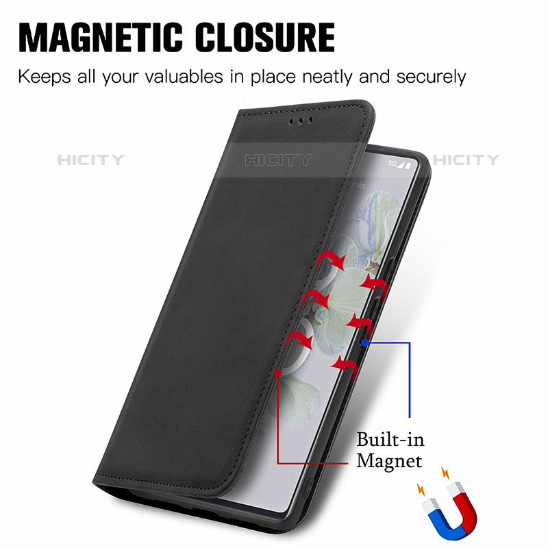 Coque Portefeuille Livre Cuir Etui Clapet S04D pour Google Pixel 6a 5G Plus