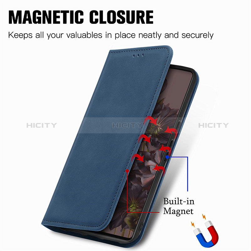 Coque Portefeuille Livre Cuir Etui Clapet S04D pour Google Pixel 7 5G Plus