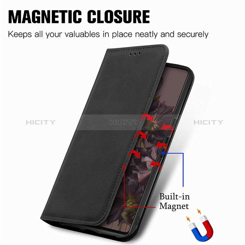 Coque Portefeuille Livre Cuir Etui Clapet S04D pour Google Pixel 7 Pro 5G Plus