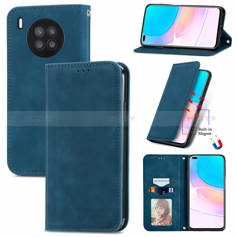 Coque Portefeuille Livre Cuir Etui Clapet S04D pour Huawei Honor 50 Lite Plus