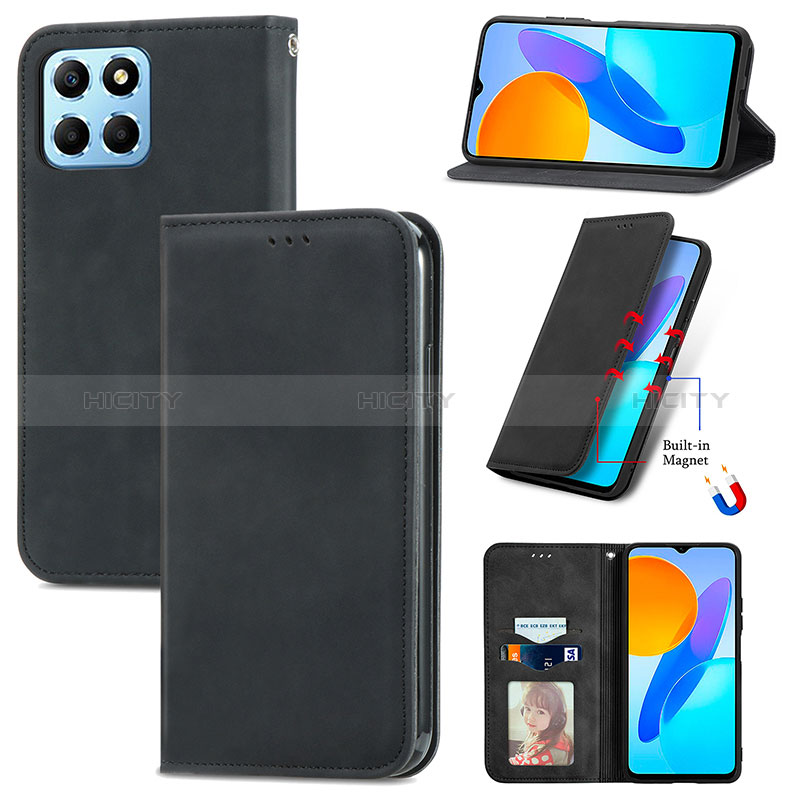 Coque Portefeuille Livre Cuir Etui Clapet S04D pour Huawei Honor 70 Lite 5G Plus