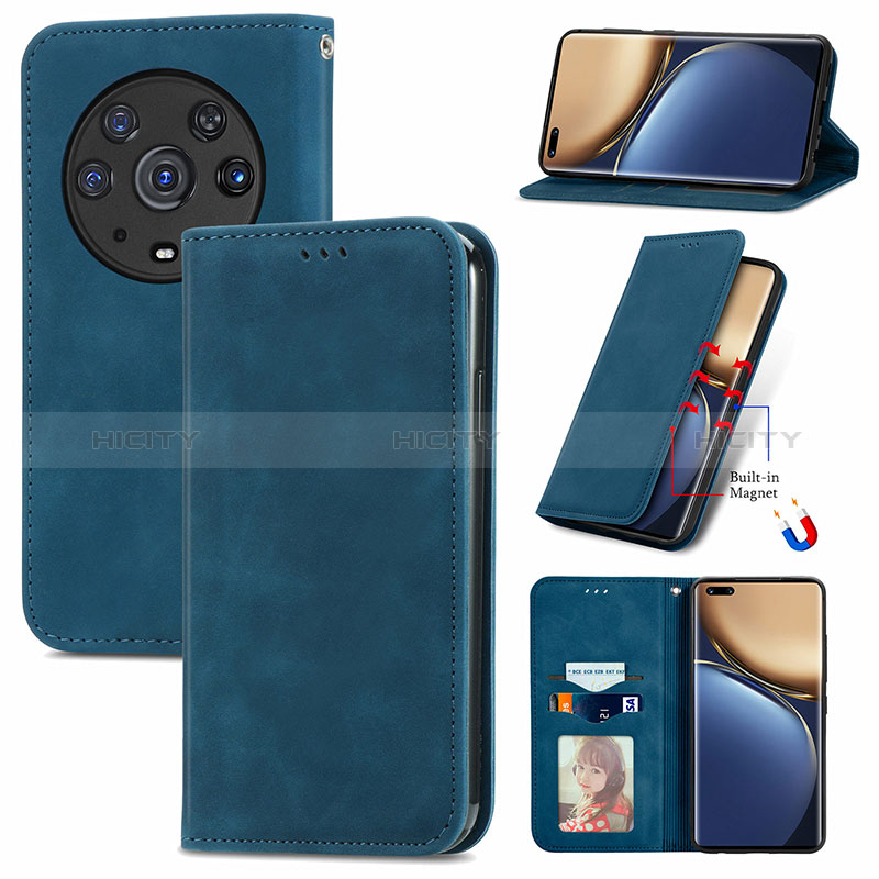 Coque Portefeuille Livre Cuir Etui Clapet S04D pour Huawei Honor Magic3 Pro 5G Plus