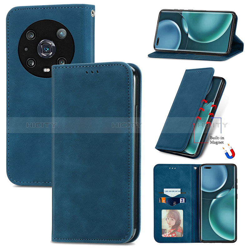 Coque Portefeuille Livre Cuir Etui Clapet S04D pour Huawei Honor Magic4 Pro 5G Plus