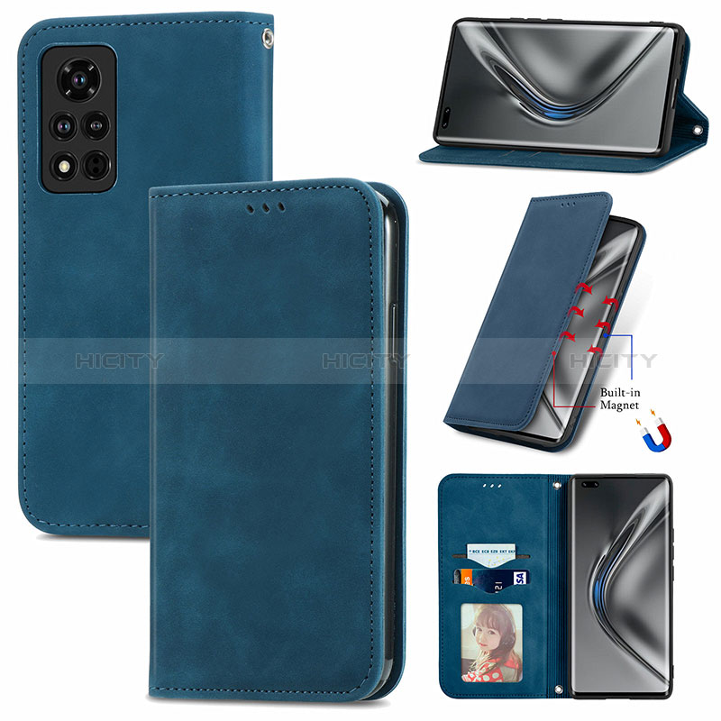 Coque Portefeuille Livre Cuir Etui Clapet S04D pour Huawei Honor V40 5G Plus