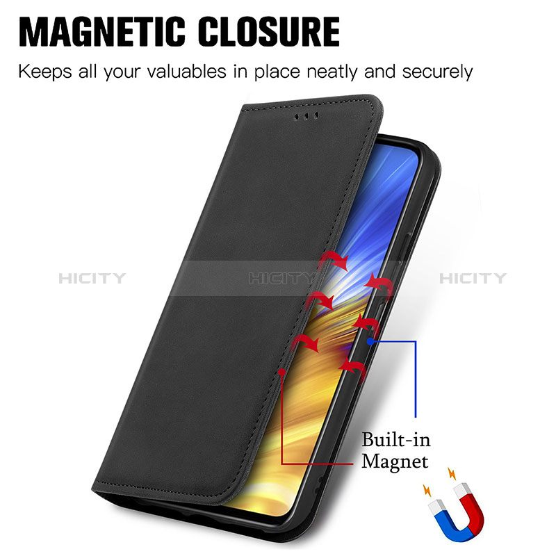 Coque Portefeuille Livre Cuir Etui Clapet S04D pour Huawei Honor X10 Max 5G Plus