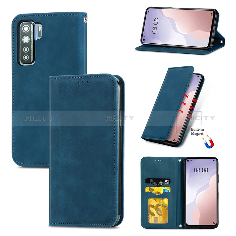 Coque Portefeuille Livre Cuir Etui Clapet S04D pour Huawei Nova 7 SE 5G Plus