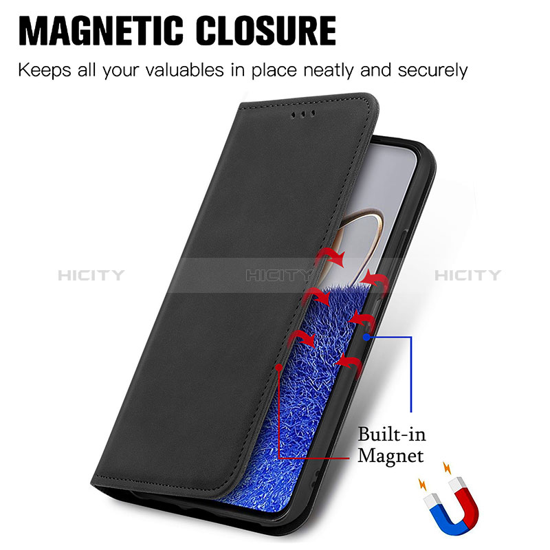 Coque Portefeuille Livre Cuir Etui Clapet S04D pour Huawei Nova Y61 Plus