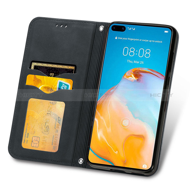 Coque Portefeuille Livre Cuir Etui Clapet S04D pour Huawei P40 Plus