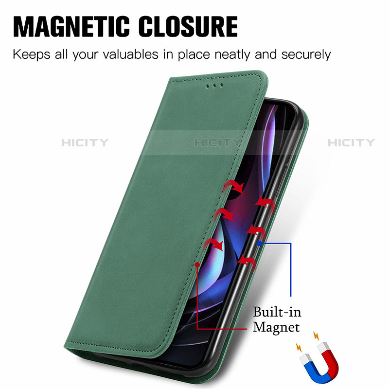 Coque Portefeuille Livre Cuir Etui Clapet S04D pour Motorola Moto Edge (2021) 5G Plus