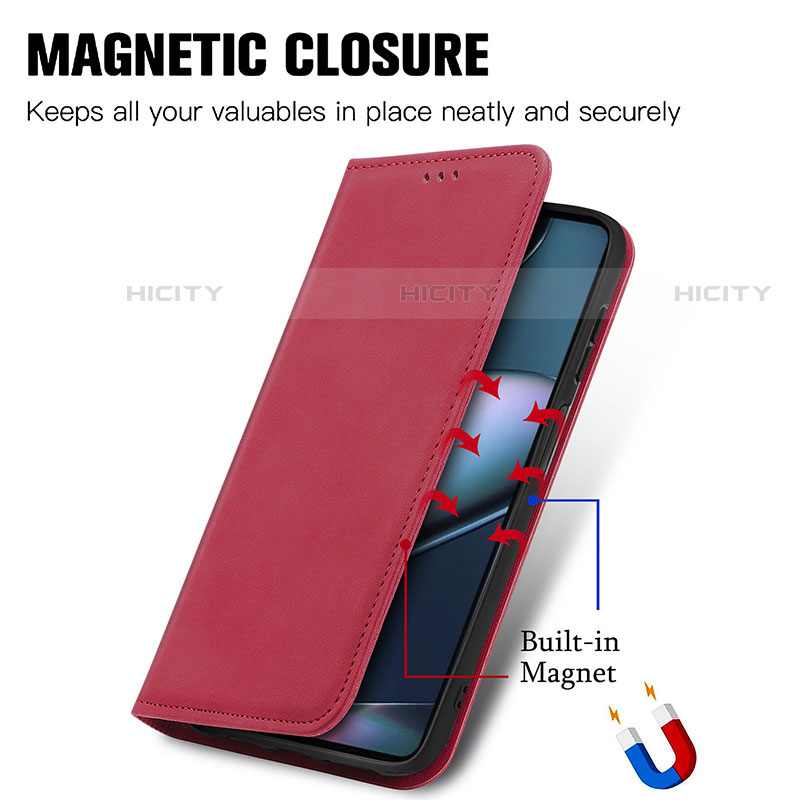 Coque Portefeuille Livre Cuir Etui Clapet S04D pour Motorola Moto Edge Plus (2022) 5G Plus