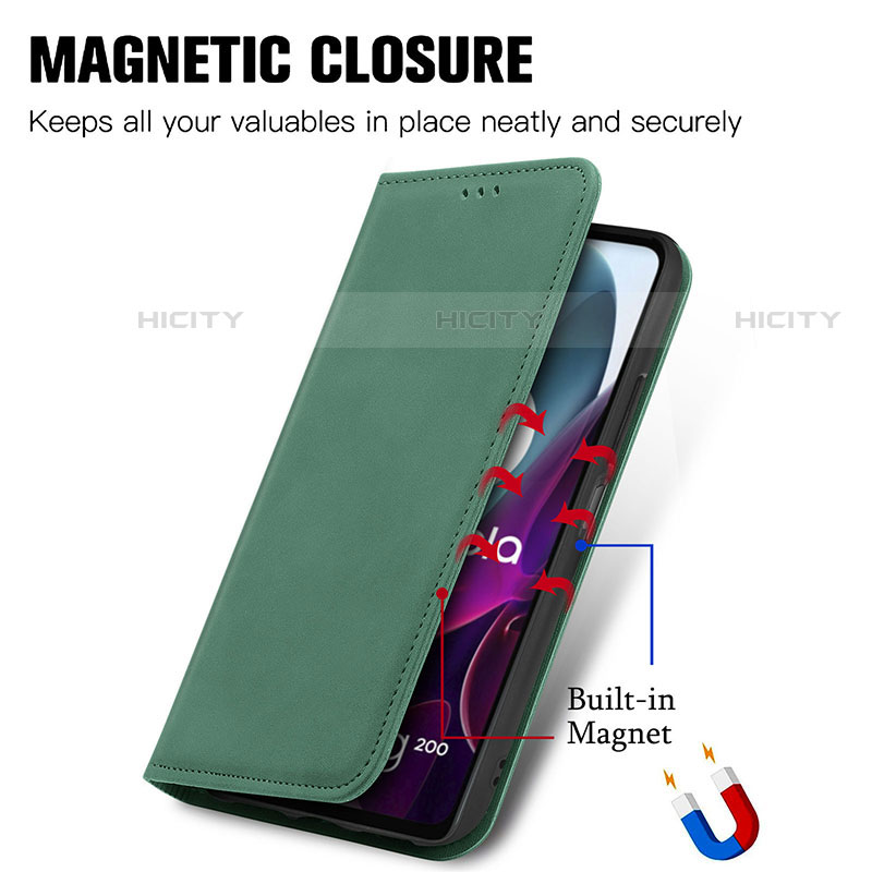 Coque Portefeuille Livre Cuir Etui Clapet S04D pour Motorola Moto Edge S30 5G Plus