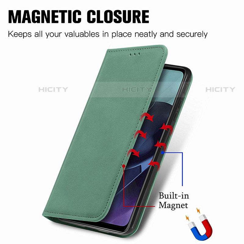 Coque Portefeuille Livre Cuir Etui Clapet S04D pour Motorola Moto G51 5G Plus