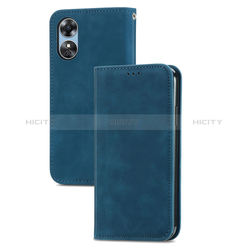 Coque Portefeuille Livre Cuir Etui Clapet S04D pour Oppo A17 Plus