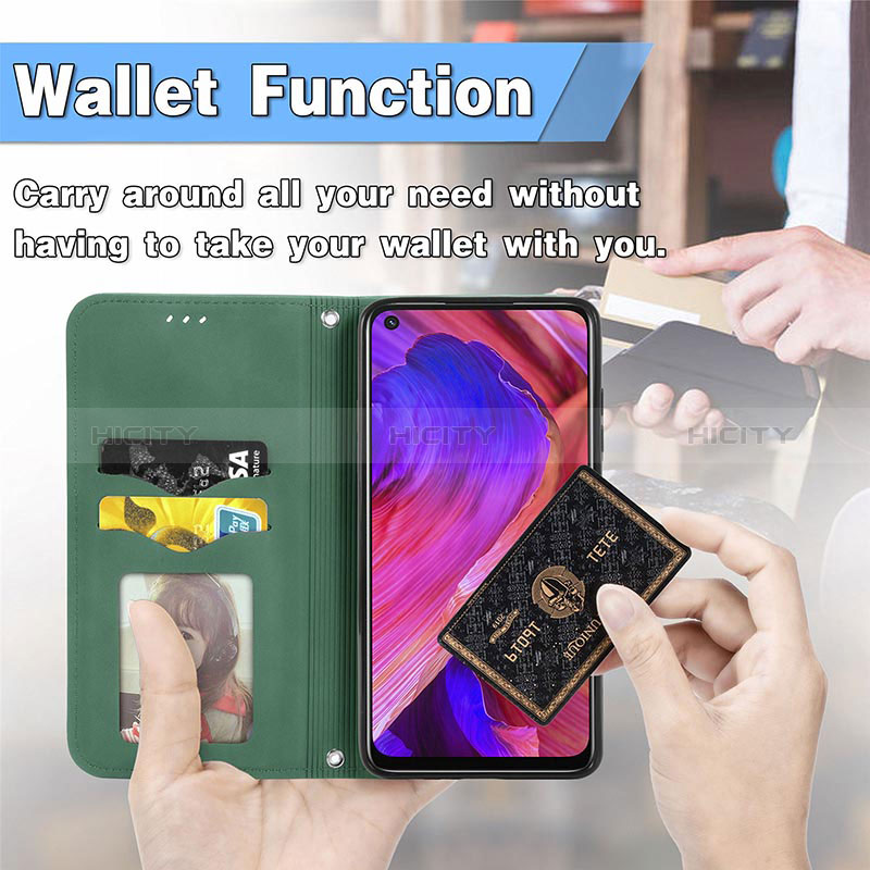 Coque Portefeuille Livre Cuir Etui Clapet S04D pour Oppo A54 5G Plus