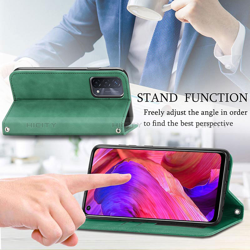 Coque Portefeuille Livre Cuir Etui Clapet S04D pour Oppo A74 5G Plus