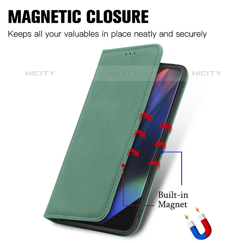 Coque Portefeuille Livre Cuir Etui Clapet S04D pour Oppo Find X3 Pro 5G Plus