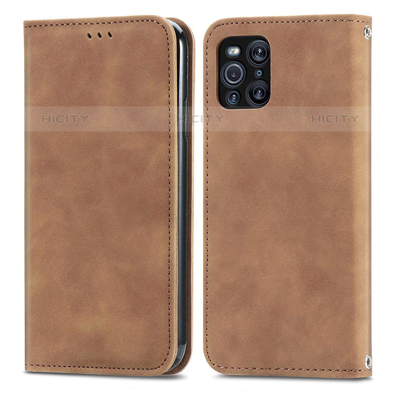 Coque Portefeuille Livre Cuir Etui Clapet S04D pour Oppo Find X3 Pro 5G Plus