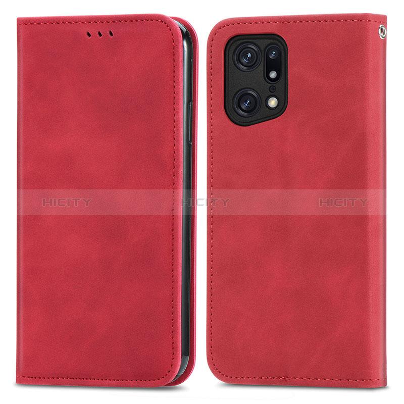 Coque Portefeuille Livre Cuir Etui Clapet S04D pour Oppo Find X5 5G Plus