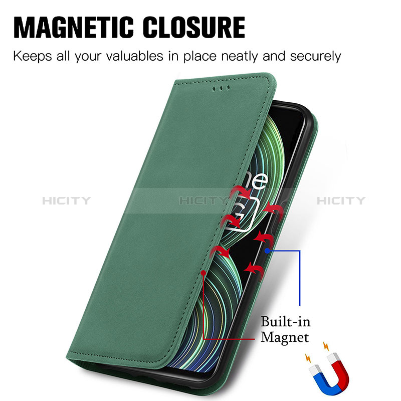 Coque Portefeuille Livre Cuir Etui Clapet S04D pour Realme 8 5G Plus