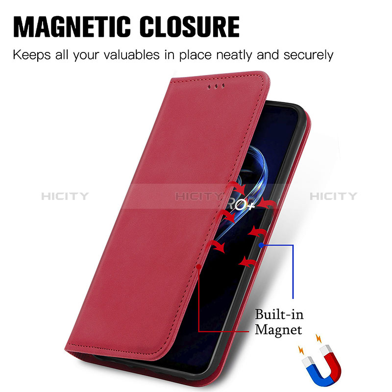 Coque Portefeuille Livre Cuir Etui Clapet S04D pour Realme 9 4G Plus