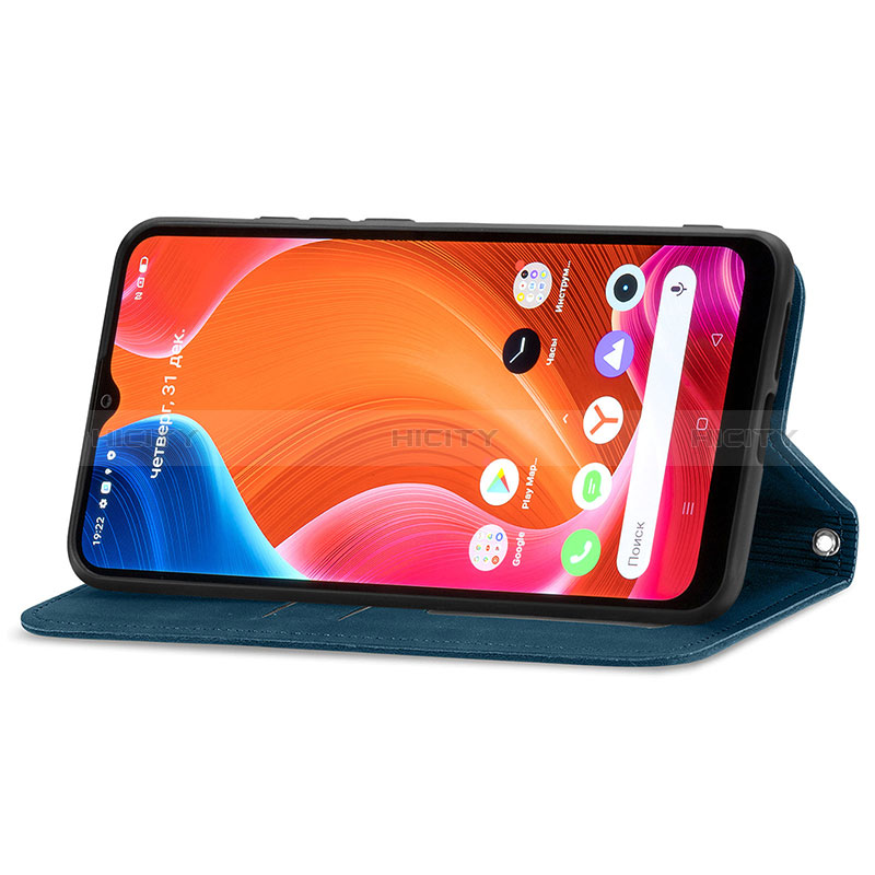 Coque Portefeuille Livre Cuir Etui Clapet S04D pour Realme C11 (2021) Plus