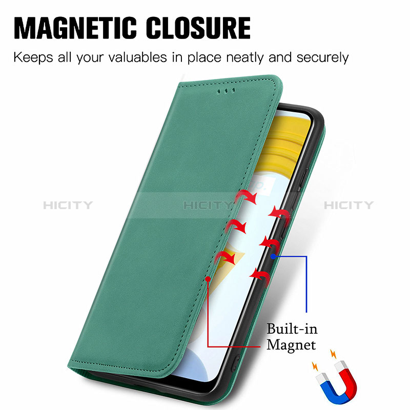 Coque Portefeuille Livre Cuir Etui Clapet S04D pour Realme C21 Plus