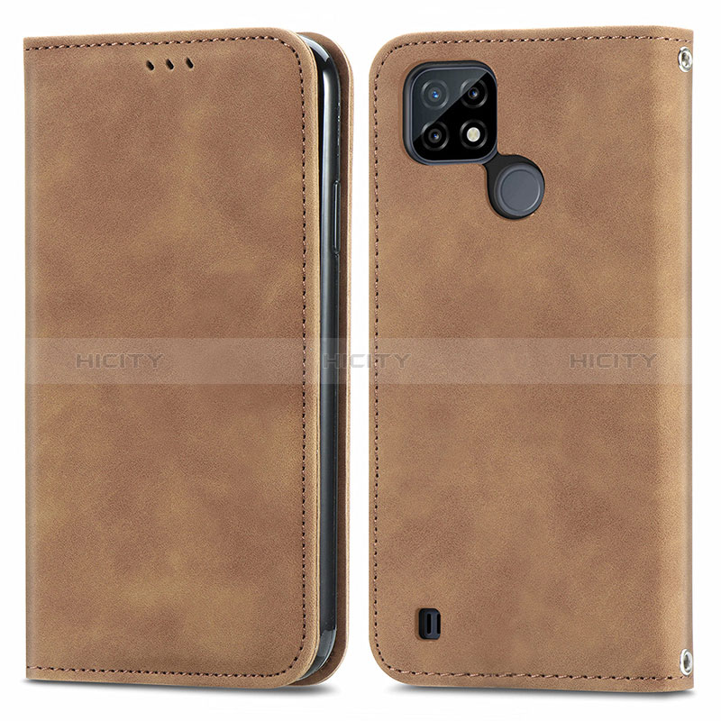 Coque Portefeuille Livre Cuir Etui Clapet S04D pour Realme C21 Plus