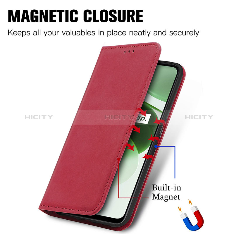 Coque Portefeuille Livre Cuir Etui Clapet S04D pour Realme C35 Plus