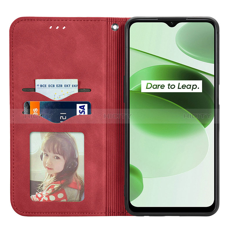 Coque Portefeuille Livre Cuir Etui Clapet S04D pour Realme C35 Plus