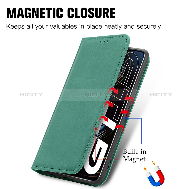 Coque Portefeuille Livre Cuir Etui Clapet S04D pour Realme GT 5G Plus